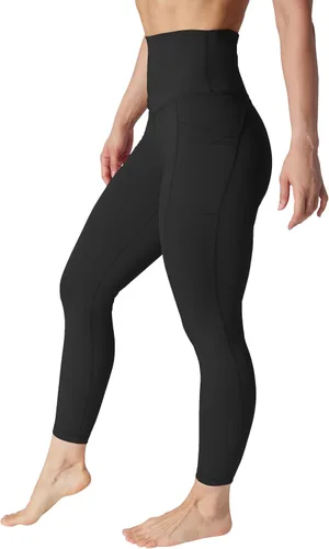 Miniatura 3 de 90 Degree By Reflex Leggings de tobillo con control de abdomen y cintura súper alta y elásticos a prueba de sentadillas con bolsillos
