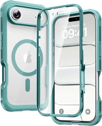 Miniatura 11 de Diaclara - Funda compatible con iPhone 11, carcasa resistente de cuerpo completo con protector de pantalla integrado sensible al tacto y Transparente