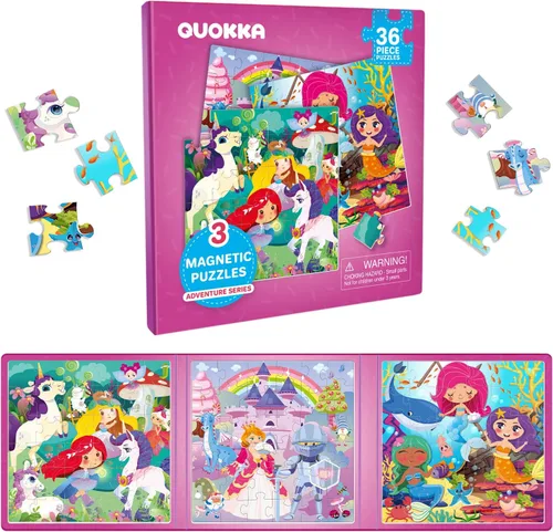 Miniatura 8 de QUOKKA - Rompecabezas magnéticos para niños de 4 a 6 años - 36 piezas de sudoku, rompecabezas para niños de 2 a 4 años - Juegos de viaje para niños