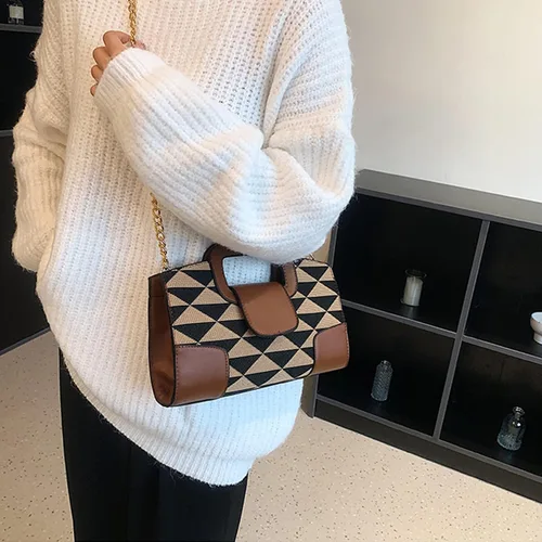 Miniatura 71 de ZLMBAGUS - Bolso de mano para mujer, diseño vintage con solapa y asa, de piel sintética, para llevar al hombro