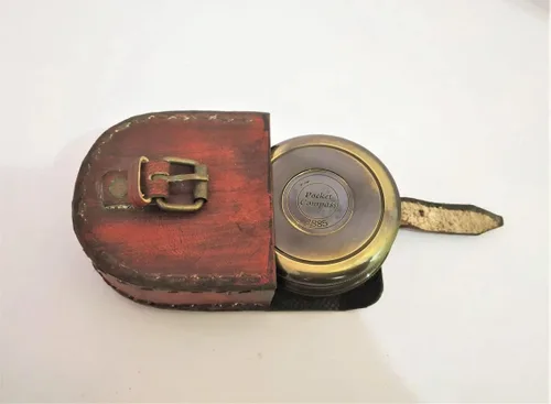 Miniatura 5 de Decor&More Reloj de escritorio elegante de una cara con brújula antigua para rastrear senderismo atemporal decoración del hogar, regalo ideal