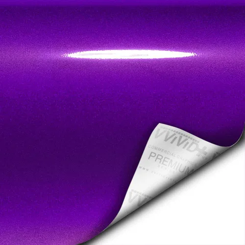 Miniatura 2 de VViViD + Envoltura de vinilo ultra brillante (1.5 pies x 5 pies), color morado caramelo + escobilla magnética 3 piezas (duro, mediano y suave) - M0
