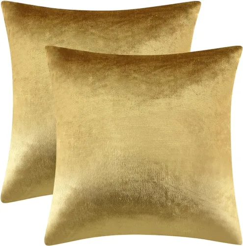 Miniatura 32 de Fundas de almohada GIGIZAZA decorativas de 20 x 20 pulgadas, juego de 2 fundas de almohada color taupe cuadradas para sofá, fundas de almohada Gris