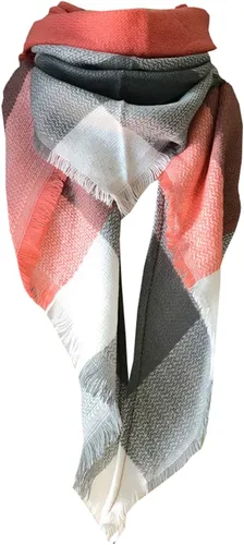 Miniatura 9 de Wander Agio - Bufanda envolvente con diseño a cuadros o triangular para mujer, cálida y larga, de punto, sensación de cachemira, chal