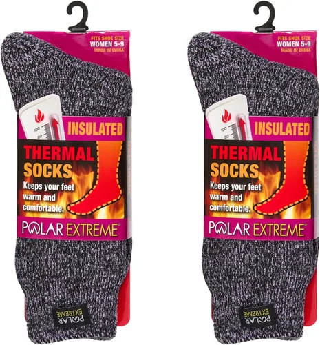 Miniatura 41 de Polar Extreme Calcetines térmicos de senderismo – acolchados, aislados, cálidos para botas, mujeres y hombres, talla única para la mayoría de 4-10
