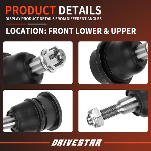 Miniatura 2 de Rótula inferior delantera y rótula superior K6693 K6696, apto para 2001-2010 para GMC Sierra 2500 HD, 2001-2007 para GMC Sierra 3500, 4
