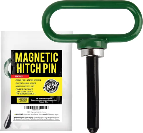 Mission Automotive Pasador de enganche magnético, imán de neodimio fuerte, pasador de enganche de remolque de liberación rápida con una sola mano,