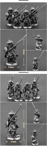 Miniatura 2 de Juego de juguetes de la serie Samurai (7-Broadsword C)