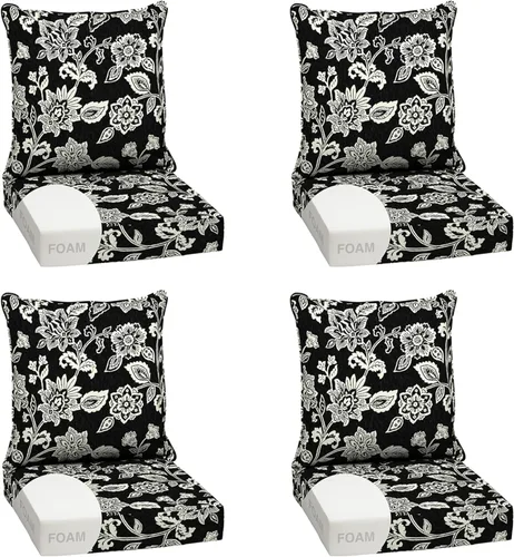 Miniatura 122 de Arden Outdoor Deep Seat Cushion Set, 24 x 24 pulgadas, Cojín para exteriores resistente al clima, a la lluvia y a la decoloración para silla, sofá