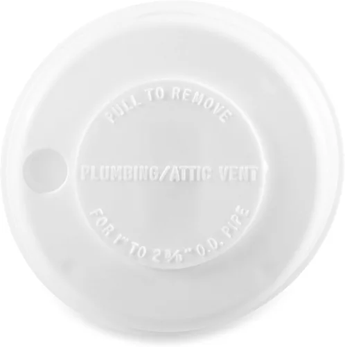 Miniatura 2 de Camco 40034 Tapa de ventilación de plomería de repuesto (blanco polar) (paquete de 6)