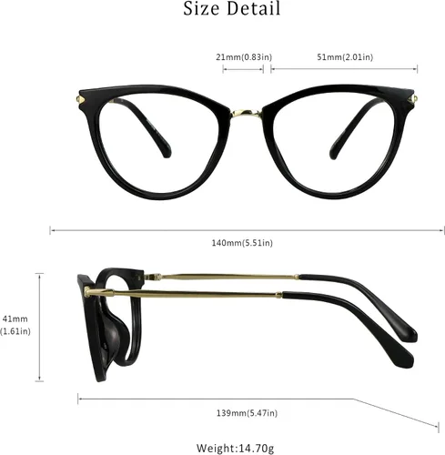 Miniatura 6 de LifeArt Lentes de bloqueo de luz azul, antifatiga ocular, anteojos de lectura para computadora, anteojos de juegos, gafas de TV para mujeres