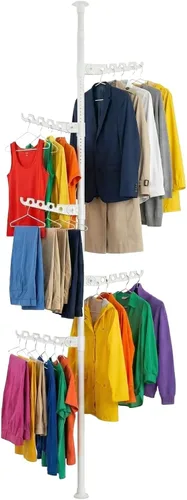 Estante de secado de ropa para interiores que ahorra espacio para apartamentos pequeños, estante de ropa plegable de almacenamiento de 5 niveles,