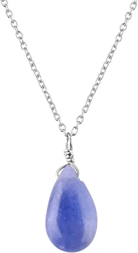 Miniatura 14 de OdrillionGems Collar con colgante de gotas de piedras preciosas naturales, plata de ley 925, hecho a mano, cristales curativos de chakras, piedra