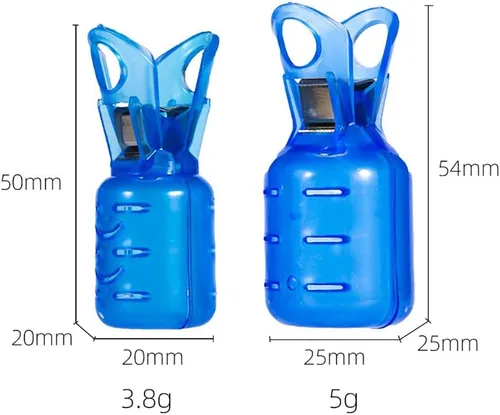 Miniatura 2 de 10 piezas de cubierta de ganchos de calamar de pesca, cubierta de gancho de pesca de PVC, funda protectora de gancho de calamar, tapas de seguridad