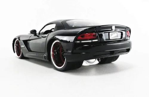 Miniatura 4 de Fast & Furious Letty's Dodge Viper SRT 10 1/24 Escala Diecast Car Negro