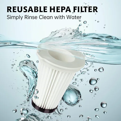 Miniatura 3 de Tomorotec Filtro de repuesto HEPA K3000 de alta eficiencia para aspiradora inalámbrica Kenmore, lavable y reutilizable para polvo, suciedad, pelo