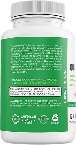 Miniatura 3 de Suplemento herbario de extracto de corteza de quinina y cinchona para apoyo gastrointestinal y oral, mejora el sistema inmunológico, alivio