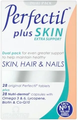 Vitabiotics Perfectil Plus Skin - 56 Tabletas/Cápsulas de Perfectil