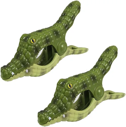 Miniatura 24 de Juego de 2 clips de toalla de playa para playa, piscina y sillas de crucero, pasadores de ropa de plástico, soportes para toallas de playa, clips