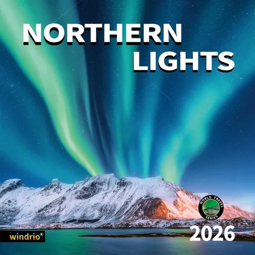 Calendario de pared 2026, calendario 2026, julio de 2025 a diciembre de 2026, calendario de pared Aurora, 12 x 24 pulgadas abierto, página completa,