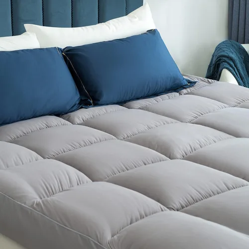 Miniatura 9 de Marine Moon Cubrecolchón tamaño Twin, parte superior de almohada de felpa refrescante, 400TC, extra grueso, calidad de hotel, alternativa al plumón