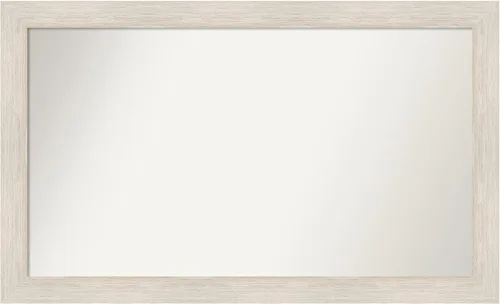 Amanti Art Espejo personalizado, espejo de baño de madera dura, espejo de pared o espejo de tocador de baño sobre el fregadero (31 x 51 pulgadas),