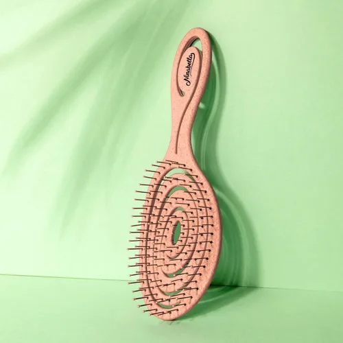 Miniatura 5 de Ninabella Cepillo de desenredar para mujeres y hombres - No tira - Cepillos alisadores para cabello liso y rizado - Cepillo de pelo espiral único