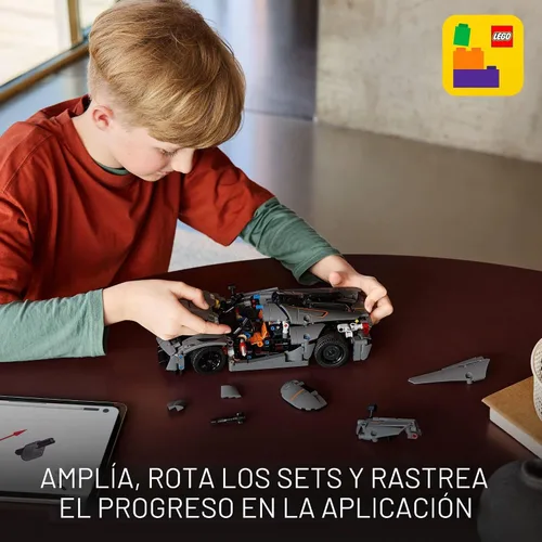 Miniatura 7 de LEGO Technic Koenigsegg Jesko Absolut - Hiperauto gris, juego de construcción de autos deportivos para niños y niñas, carreras de vehículos