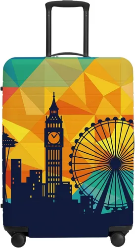Miniatura 12 de URBEST Funda protectora para maleta, antiarañazos y suciedad, Otoño de vidrieras