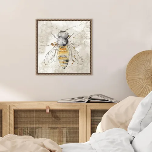 Miniatura 5 de Amanti Art Lienzo enmarcado para pared, 16 x 16 pulgadas, abeja reina II por Eva Watts, lienzo enmarcado para pared, obras de arte de animales
