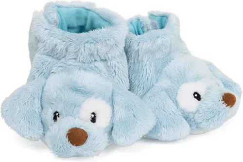 GUND Baby GUND Spunky - Botines de sonajero de felpa para bebé, color azul, talla única Cachorro