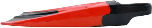 Miniatura 2 de Voit Aletas de natación negras y rojas: diseño legendario de aleta de natación, unisex, construcción de goma de doble densidad, aumenta la velocidad
