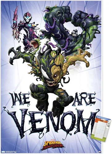 Miniatura 11 de Trends International Marvel Comics TV - Póster de pared de Spider- Man: Maximum Venom - We Are Venom, 22.375 x 34 pulgadas, versión enmarcada