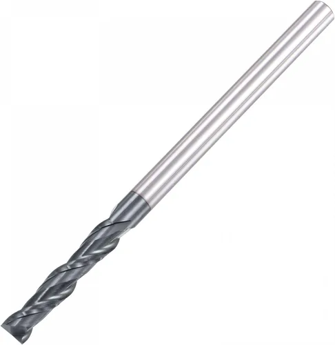 Miniatura 16 de uxcell Fresa de extremo de nariz cuadrada, punta de 0.039 in de diámetro de carburo sólido recubierto AlTiN Fresa CNC Fresa de 2 flautas en espiral
