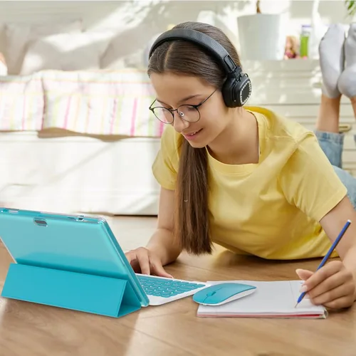 Miniatura 3 de ZZB Tableta Android 15 de 10 pulgadas, tableta de 2 en 1 con teclado, ratón, estuche, lápiz capacitivo, 18 GB de RAM, 128 GB de ROM, 2 TB Azul marino