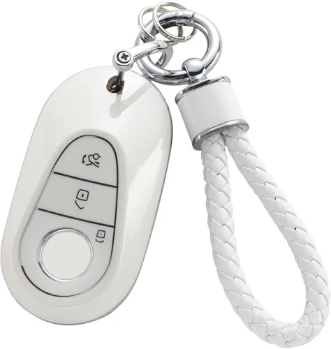 Miniatura 21 de YO&YOYE - Funda para llavero Ford con llavero, protector de llavero de TPU suave para F150 Explorer Mustang Edge Lincoln MKZ MKX MKC