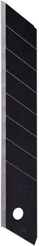 NT Cutter Cuchillas negras ultra afiladas de 0.709 in, 10 cuchillas/paquete, 1 paquete (BL13P), 58 grados