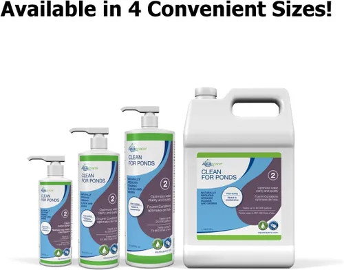 Miniatura 3 de Aquascape Tratamiento de agua Clean para estanques de peces y koi, optimiza la claridad y la calidad del agua, fácil de usar, potente mezcla