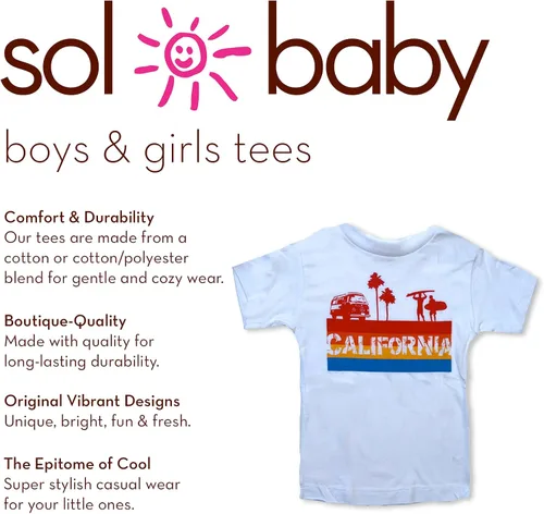 Miniatura 5 de Sol Baby California 4 Color Stripe Camiseta blanca