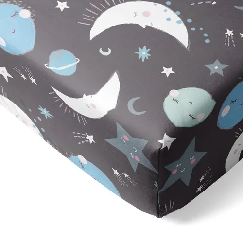 Miniatura 15 de Little Sleepies Sábanas de cuna para bebé, sábanas de cuna de viscosa muy suave de bambú para niños y niñas, sábana de cama para niños, sábana
