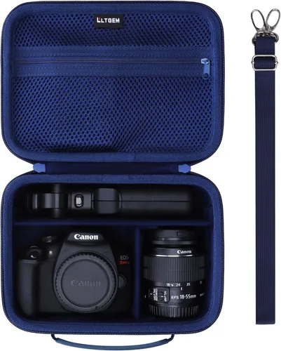 Miniatura 23 de Estuche para cámara compatible con Canon EOS Rebel T7/R50/R6 Mark II/R100/R50 V/T6/R8/R10/R5 Mark II/RP/R7/5D Mark IV/SL3/R5/T100 DSLR, lente