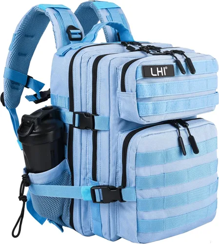 Miniatura 41 de LHI Mochila Militar Táctica para Hombres y Mujeres 25L/35L Mochila de Asalto del Ejército Bolsa Mochila Pequeña con Portabotellas