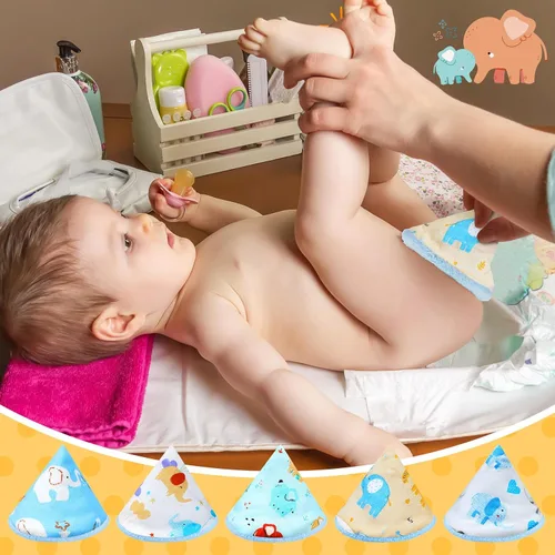Miniatura 4 de Timgle 10 Piezas Fundas de Terciopelo de Coral para Orina para Bebé Niño, Fuerte Absorción de Agua Protector de Orina para Bebé Niño, Accesorio