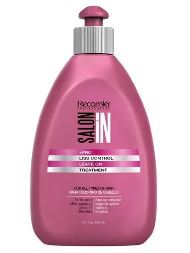 Salon In by Recamier Liss Control - Tratamiento capilar sin enjuague | Tratamiento para el cuidado del cabello antiencrespamiento | 10.58 fl oz /