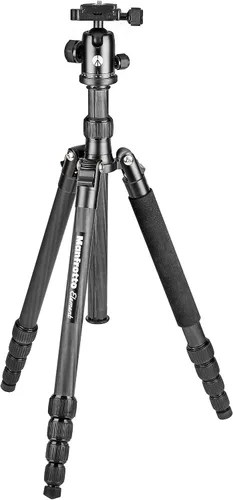Miniatura 6 de Manfrotto Element Traveller - Kit de trípode pequeño de aluminio de 5 secciones con cabeza esférica Rojo