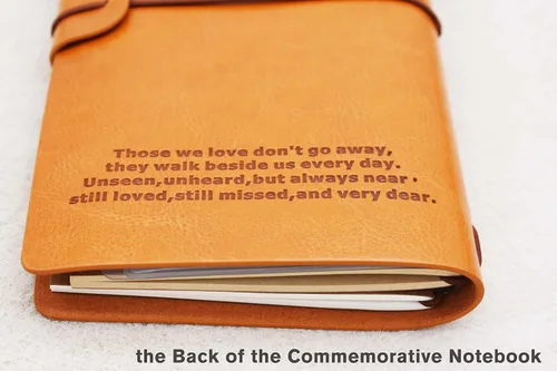 Miniatura 2 de XPL Regalo conmemorativo para hermano, regalo de duelo, diario de fotos de viaje recargable, con texto en inglés "Those We Love Don't Go-Letters to