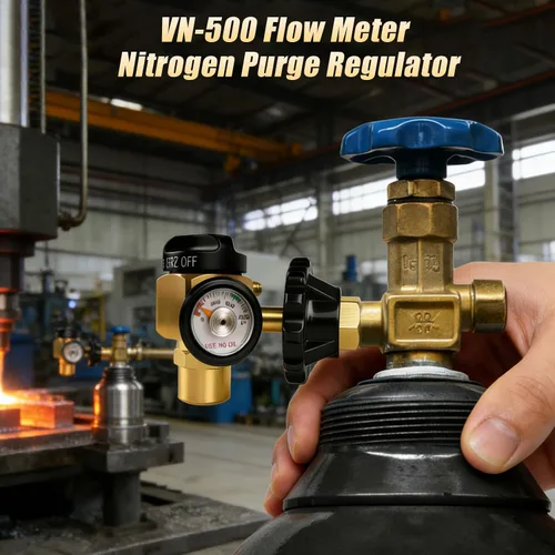 Miniatura 8 de Siasky Regulador de nitrógeno VN-500 - 4 modos de trabajo (TST/PRG/BRZ/OFF) - Ajuste de presión de 0-500PSI para purga de nitrógeno de precisión
