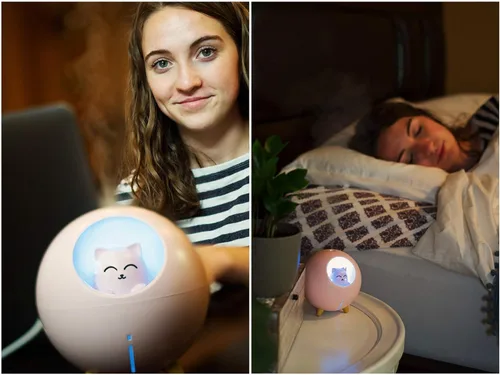 Miniatura 7 de Mini humidificador ultrasónico ultrasilencioso con USB, lindo humidificador de niebla fría, para niños, habitación del bebé, habitación del bebé, 7
