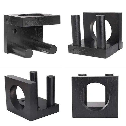 Miniatura 4 de TOBWOLF Soporte de pared para bate de béisbol 2 en 1, sostiene al bate y la pelota juntos, soporte vertical de pared combinado de madera maciza
