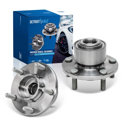 Miniatura 29 de Detroit Axle - 2 Cubos de Cojinetes de Rueda Delantera para Dodge Ram 1500 2009-2011, Conjunto de Cojinetes de Rueda y Cubos 2010, Par de Cubos